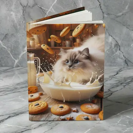 Ragdoll Cat Milk Bowl Cookies Kitchen