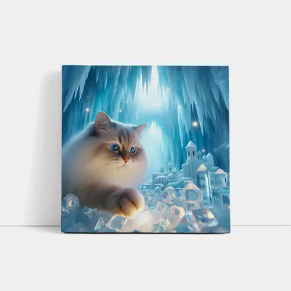 Ragdoll Cat Blue Eyes Ice Crystal Cave