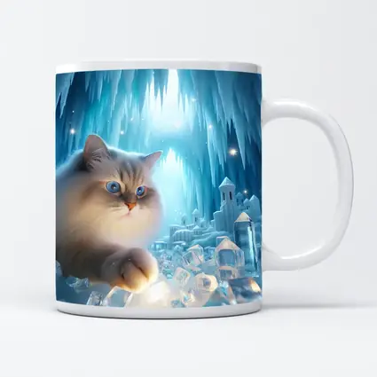 Ragdoll Cat Blue Eyes Ice Crystal Cave