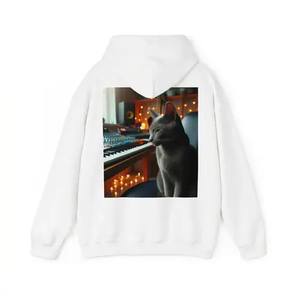 Russian Blue Cat Music Studio Keyboard