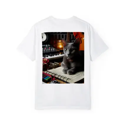 Russian Blue Cat Music Studio Scene