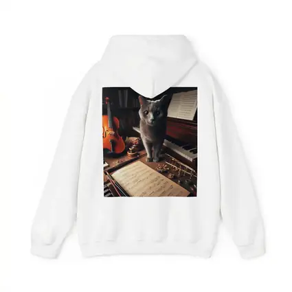 Gray Cat Among Musical Instruments Sheet Music