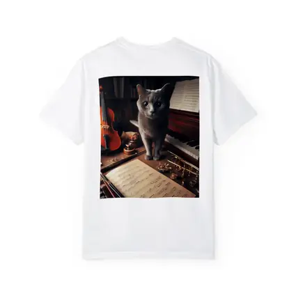 Gray Cat Among Musical Instruments Sheet Music