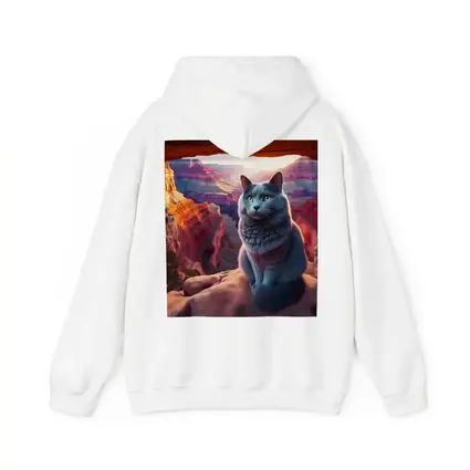 Russian Blue Cat Grand Canyon Sunset
