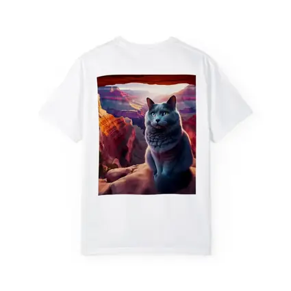Russian Blue Cat Grand Canyon Sunset