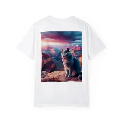 Russian Blue Cat Grand Canyon Sunset