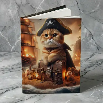 Scottish Fold Pirate Cat Treasure Island Fantasy