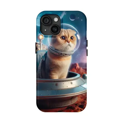 Scottish Fold Cat Astronaut Space Planet