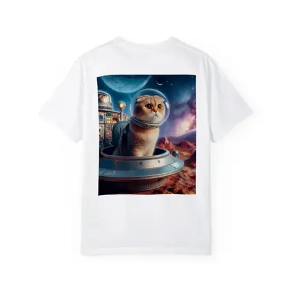 Scottish Fold Cat Astronaut Space Planet