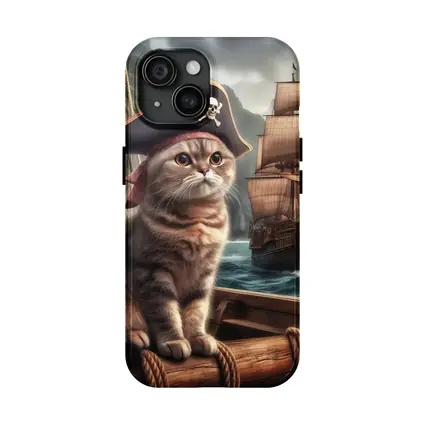 Scottish Fold Pirate Cat Ship Ocean