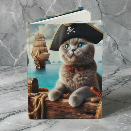 Scottish Fold Pirate Cat On Ship