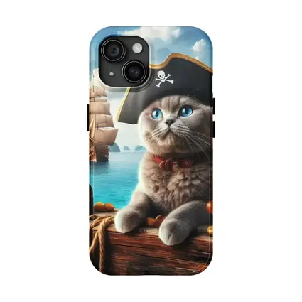 Scottish Fold Pirate Cat On Ship