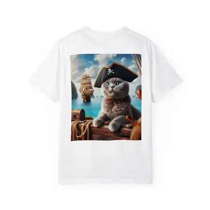 Scottish Fold Pirate Cat On Ship