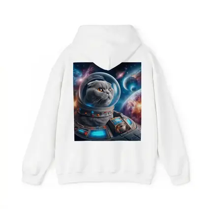 Scottish Fold Cat Astronaut Deep Space