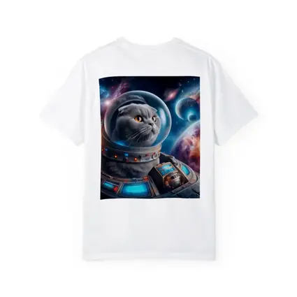 Scottish Fold Cat Astronaut Deep Space