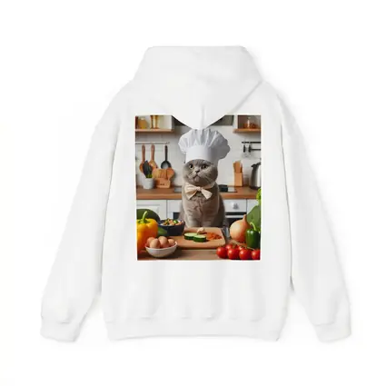 Scottish Fold Chef Cat Kitchen Cooking Scene