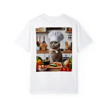 Scottish Fold Chef Cat Kitchen Cooking Scene