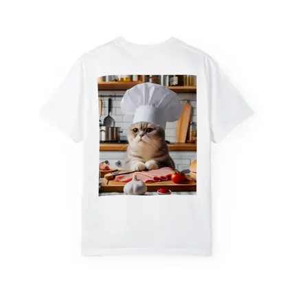 Scottish Fold Cat Chef Hat Kitchen