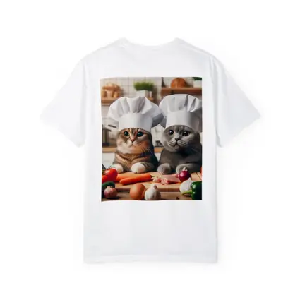 Two Chef Cats Cooking In Kitchen