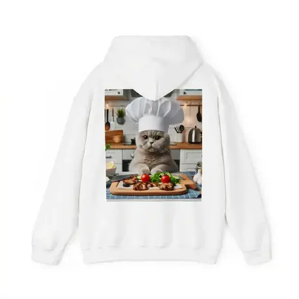 Scottish Fold Cat Chef Cooking Kitchen