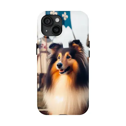 Shetland Sheepdog Medieval Knights Fantasy Scene