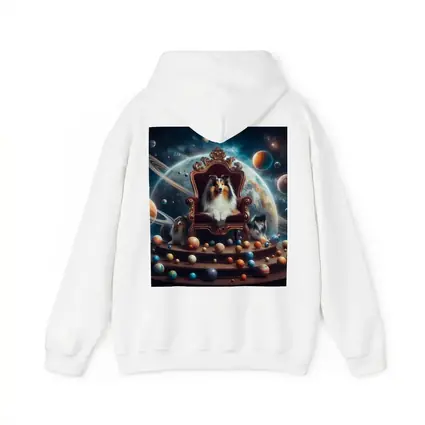 Shetland Sheepdog King Throne Space Planets