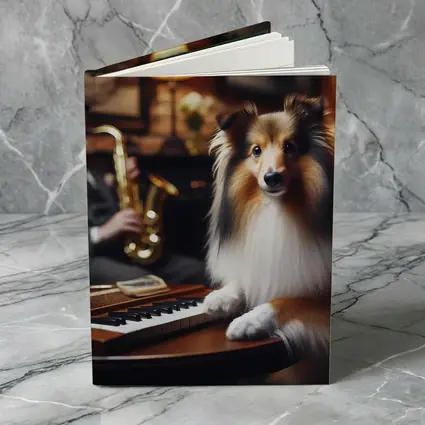 Shetland Sheepdog Jazz Lounge Saxophone Music