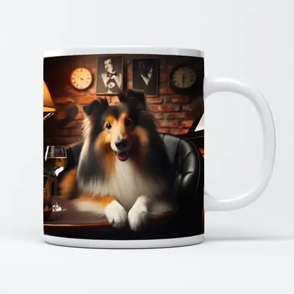 Collie Dog Jazz Club Brick Wall