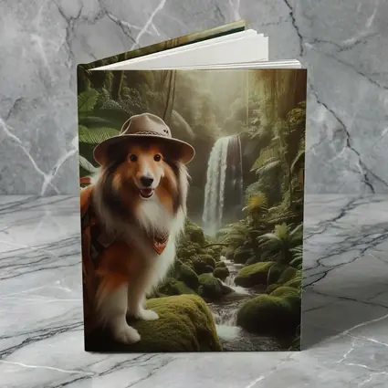 Shetland Sheepdog Explorer Jungle Waterfall Adventure