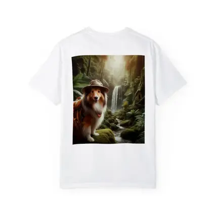 Shetland Sheepdog Explorer Jungle Waterfall Adventure