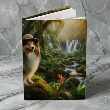 Shetland Sheepdog Explorer Jungle Waterfall Adventure