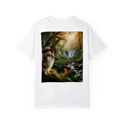 Shetland Sheepdog Explorer Jungle Waterfall Adventure