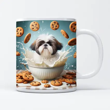 Shih Tzu Puppy Milk Splash Cookies