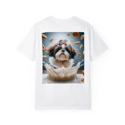 Shih Tzu Dog Milk Splash Flying Cookies