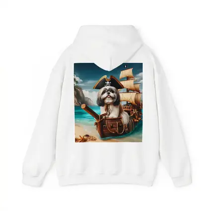 Shih Tzu Pirate Dog on Sailing Ship