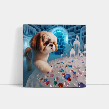 Shih Tzu Dog Ice Palace Colorful Gems