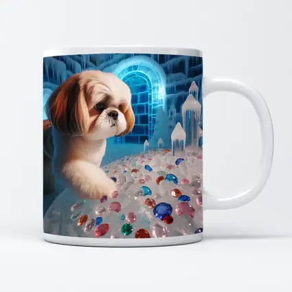 Shih Tzu Dog Ice Palace Colorful Gems