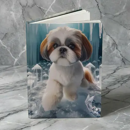 Shih Tzu Dog Ice Crystal Cave Art