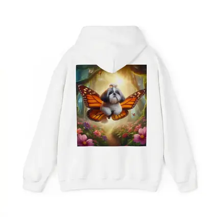 Shih Tzu Dog Butterfly Wings Fantasy Forest