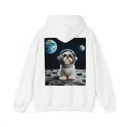 Shih Tzu Astronaut Dog On The Moon