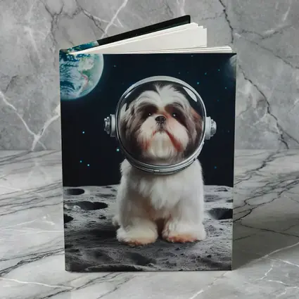Shih Tzu Astronaut Dog On The Moon