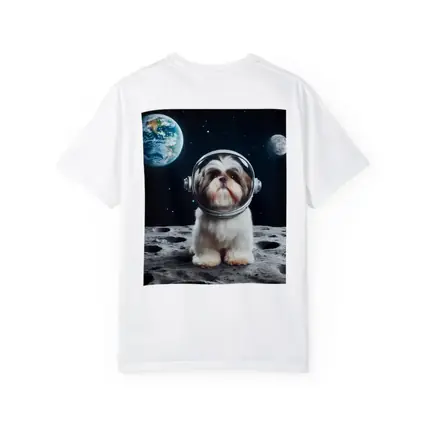 Shih Tzu Astronaut Dog On The Moon