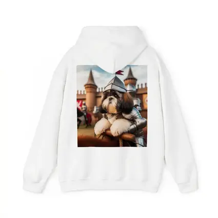 Shih Tzu Knight Armor Castle Medieval Scene