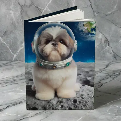 Shih Tzu Astronaut Dog On The Moon