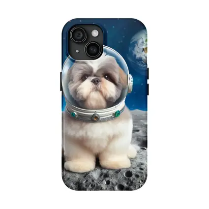 Shih Tzu Astronaut Dog On The Moon