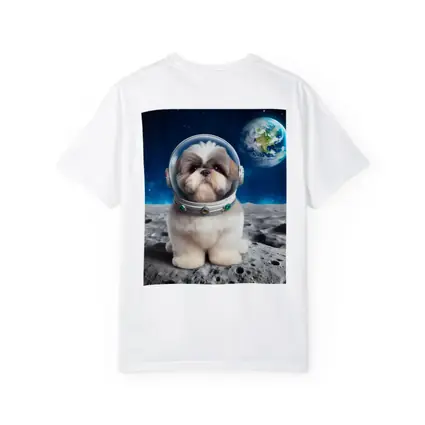 Shih Tzu Astronaut Dog On The Moon