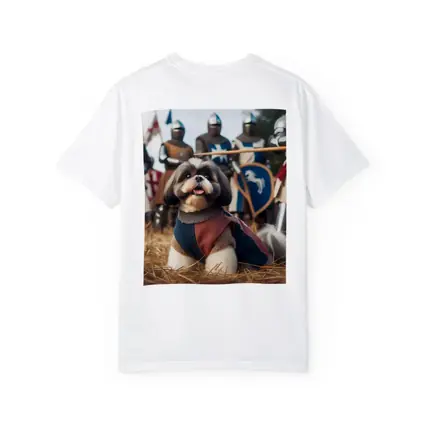 Shih Tzu Knight Medieval Crusader Battle Scene
