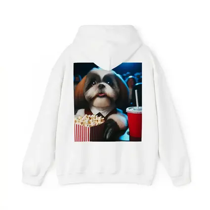 Shih Tzu Watching Movie At Cinema