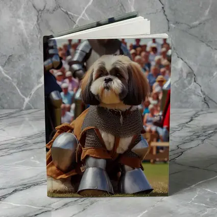 Shih Tzu Knight Medieval Armor Tournament Scene