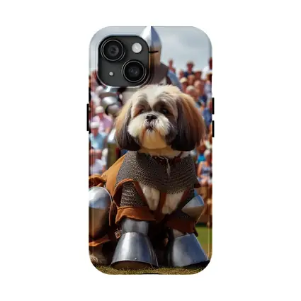Shih Tzu Knight Medieval Armor Tournament Scene
